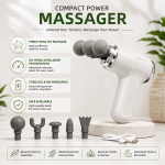 CORDLESS RECHARGEABLE COMPACT POWER MASSAGER - Image 2